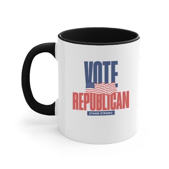 Vote Republican Election 2024 Accent Mugs design