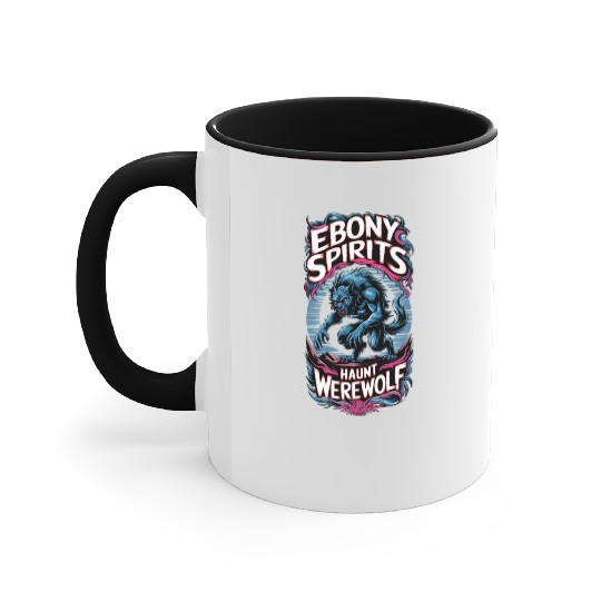 Ebony Spirits Haunt Werewolf Accent Mugs