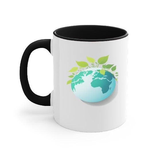 Love Earth | Eco Globe | Green Planet Accent Mugs