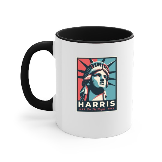 Harris 2024 statue of liberty Kamala Harris Accent Mugs