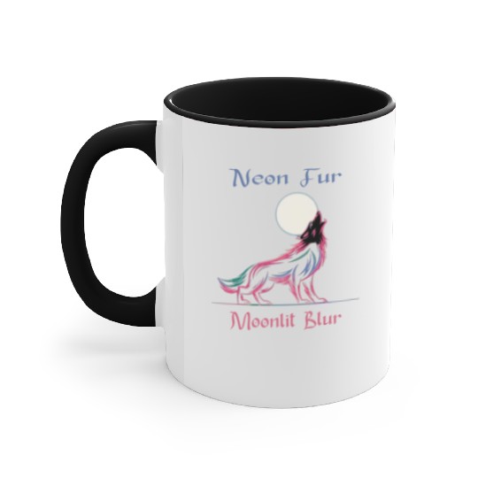 Neon Werewolf Accent Mugs
