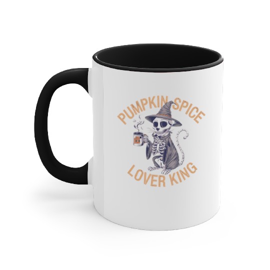 Pumpkin Spice Lover King For Pumpkin Spice Fans Accent Mugs