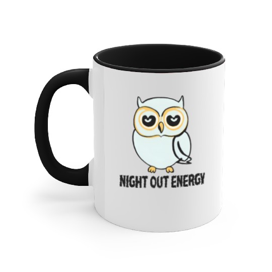 Lazy Night Owl Accent Mugs