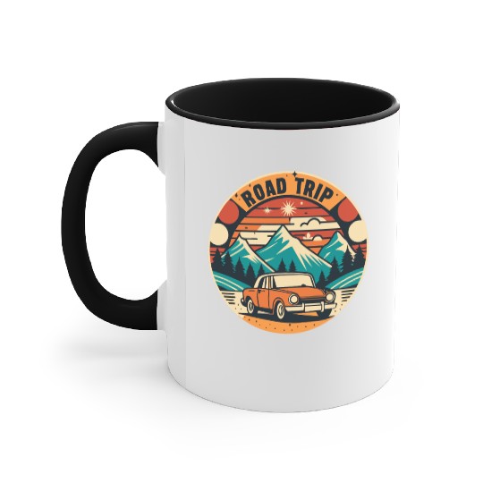 road trip lover Accent Mugs