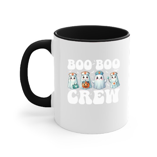 Boo Boo Crew Nurse Gifts Funny Halloween Costume Accent Mugs