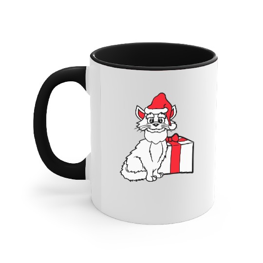 Cute Santa Claus Cat Winter Hat Fun Christmas Gift Accent Mugs