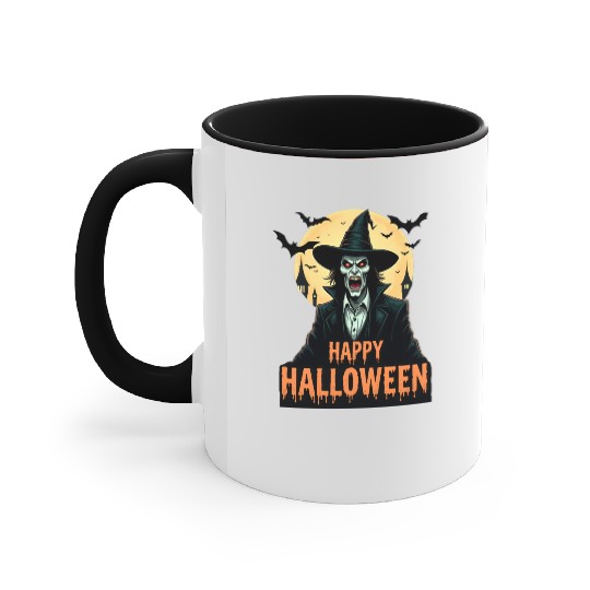Halloween Horror Witch Accent Mugs