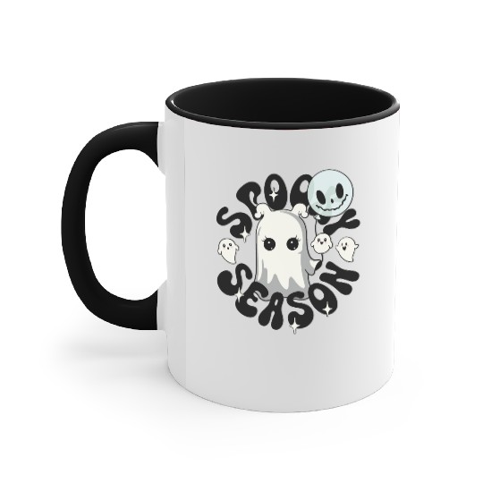 Halloween Ghosts Spooky Season Accent Mugs