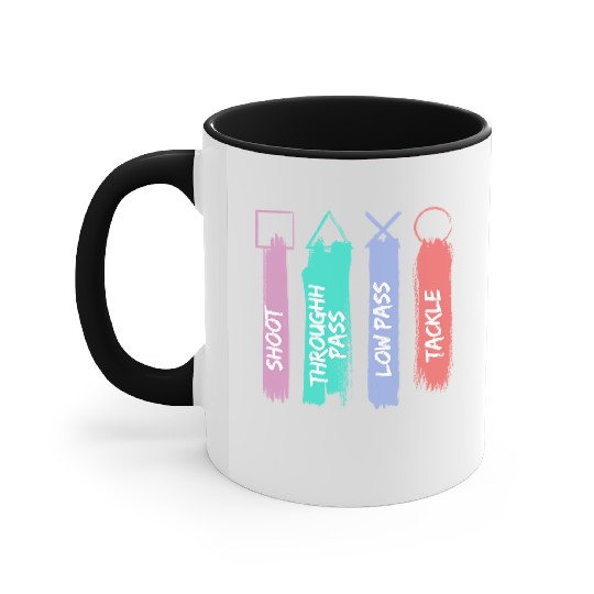 Playstation Button Accent Mugs