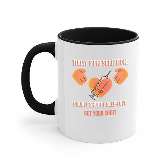 Todays prescription Love Single Hot Doctor Nurse Accent Mugs