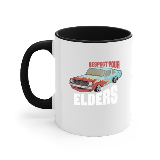 Funny Car Guy 2 Accent Mugs
