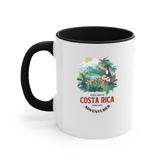 Costa Rica Nature & Macaw Adventure Accent Mugs
