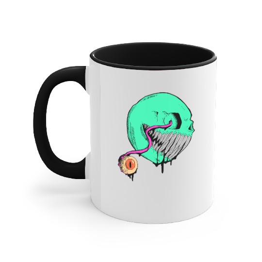 Cringe Zombie Pac Man Accent Mugs