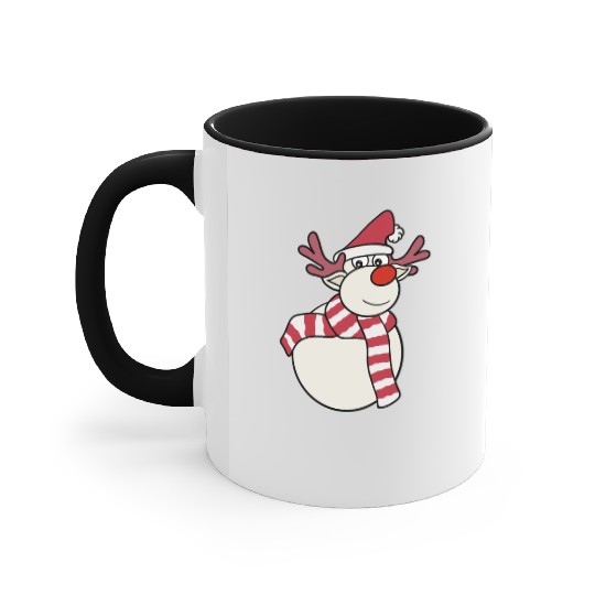Reindeer Snowman Accent Mugs