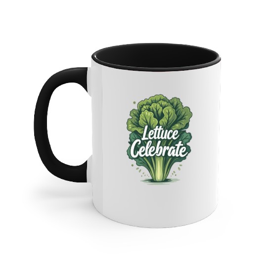 Funny Food Art: Lettuce Romaine Salad for Salad Accent Mugs