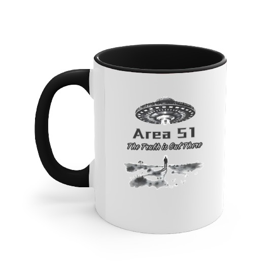 The Truth is Out There: Area 51 - Alien Invasion Accent Mugs