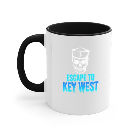 Florida Sailing FLYING TO KEY-WEST Sunshine-State Accent Mugs