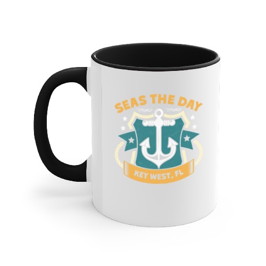 Key-West SEAS A DAY KEY-WEST SEAS Yachting Accent Mugs