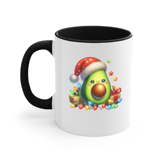 Christmas Avocado, Merry Christmas Accent Mugs