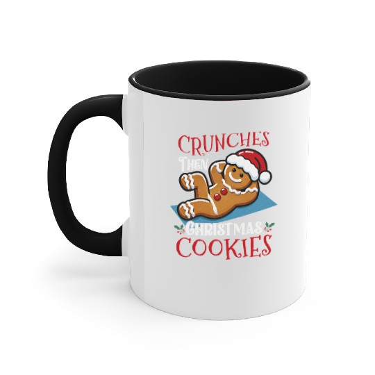 Christmas Gingerbread Man Workout Fitness Accent Mugs