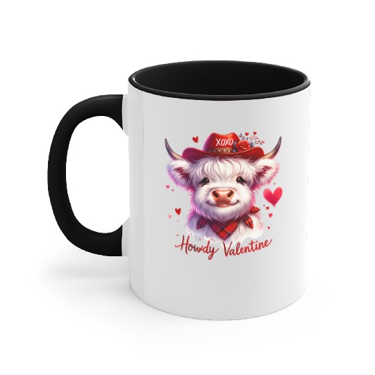 Howdy Valentine, Valentines Day Accent Mugs