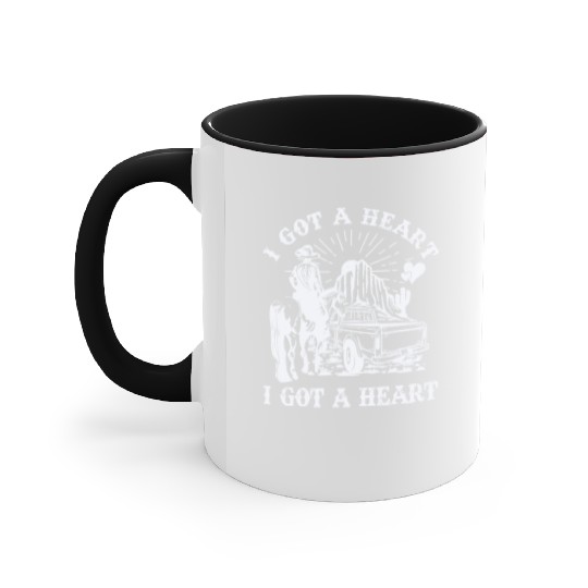 I Got A Heart Like A Truck Accent Mugs