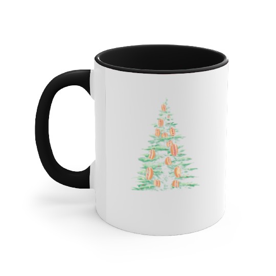 Hot Dog Christmas Tree Holiday Cheer Accent Mugs