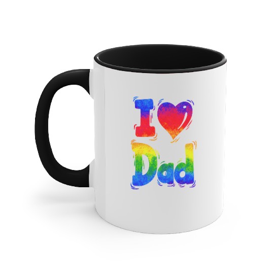 i love you dad pappa favorite Best Father pops dad Accent Mugs