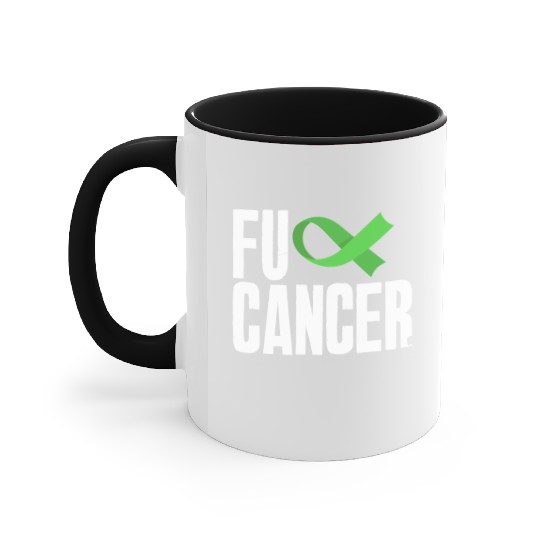 Non-Hodgkin Lymphoma Awareness Fuck Cancer Accent Mugs
