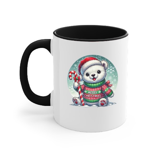Polar Bear Christmas Sweater - Christmas Gifts Accent Mugs