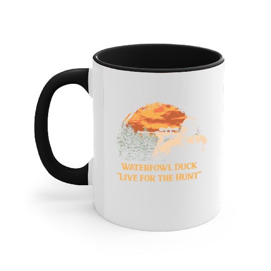 Waterfowl Duck Live for the Hunt Cast Around Accent Mugs