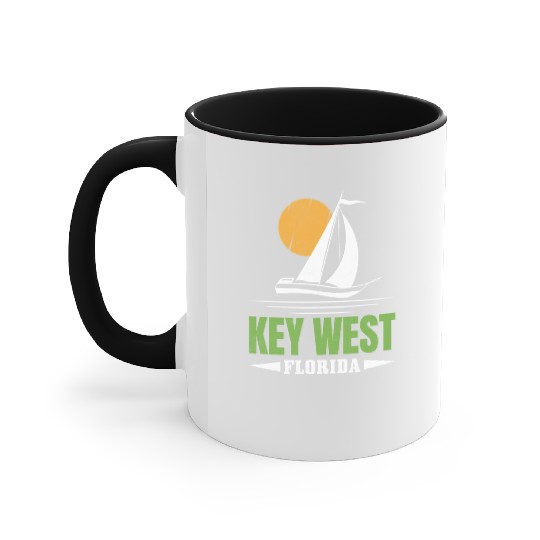 KEY-WEST FLORDIA Sailing West Keys Sailing Outfit Accent Mugs
