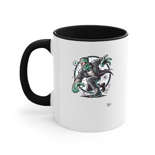 The Green One-Eyed Cyclops Monster Accent Mugs