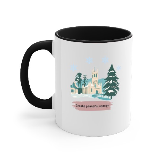 CREATE PEACEFUL SPACES Accent Mugs