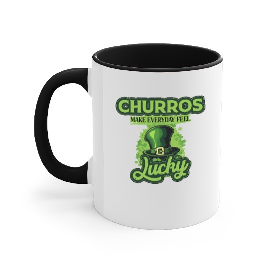 Churros Make Everyday Feel Lucky St Patricks Day Accent Mugs