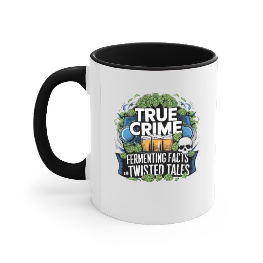 Craft Beer Brewing & True Crime Twisted Tales Accent Mugs