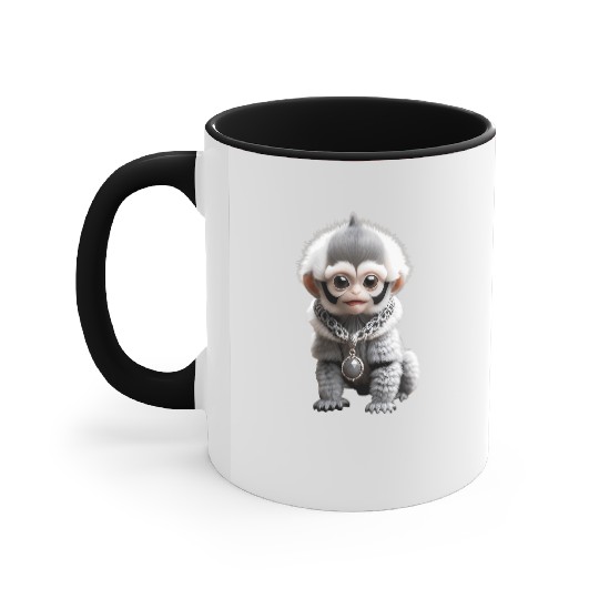 Luxury Baby Monkey Accent Mugs
