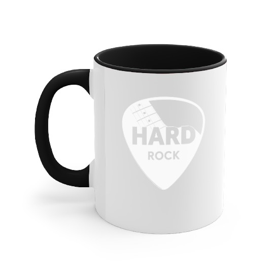 Hard Rock Guitar Pick Accent Mugs