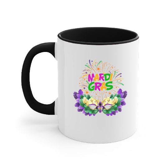 Mardi Gras New Orlean Carnival Accent Mugs