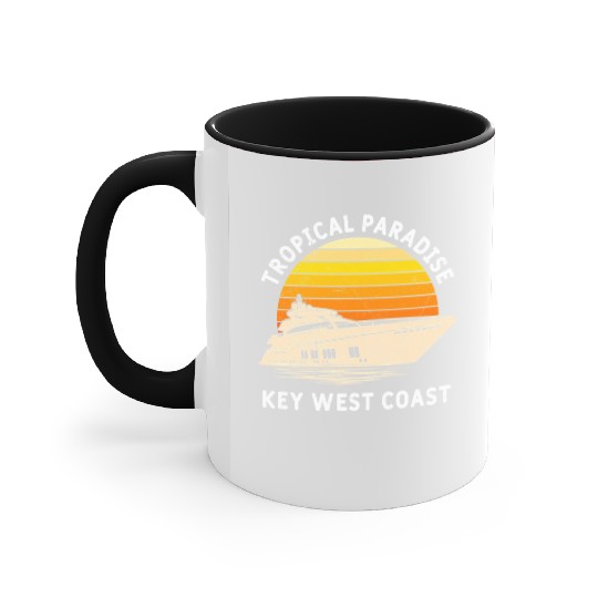 Florida TROPICAL PARADISE KEY-WEST COAST Accent Mugs