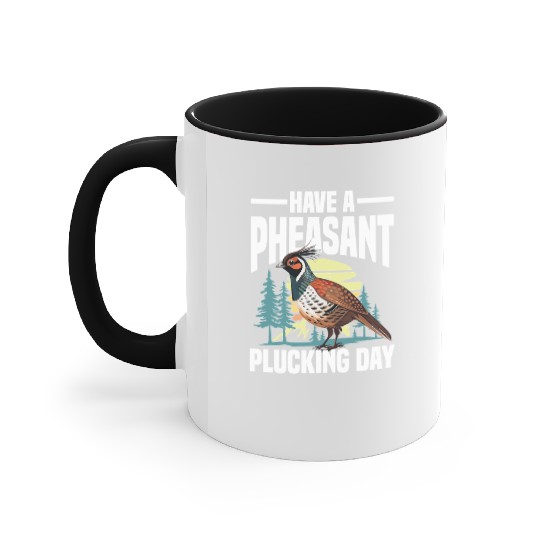 Pheasant Hunting for Hunters Accent Mugs