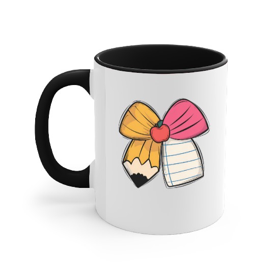 Teacher’s Coquette Bow Accent Mugs