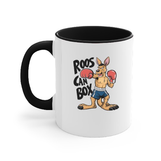 Roos Can Box Kangaroo Boxing Fun for Kangaroo Accent Mugs