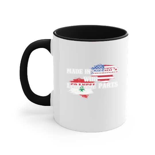 Made In America With Lebanese Parts US Accent Mugs
