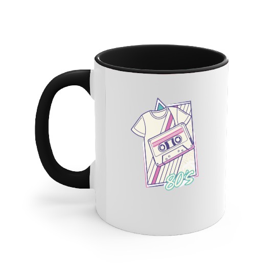 Neon Retro Vibes – 80s & 90s Vintage Accent Mugs