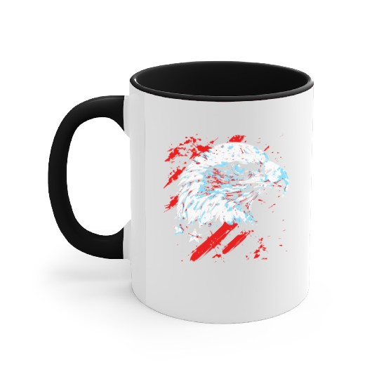 Symbol of America - American Bald Eagle Accent Mugs