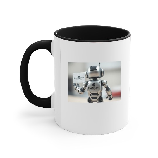 Rocketman Robot Accent Mugs