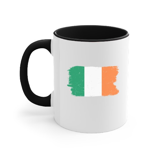 Ireland flag Accent Mugs