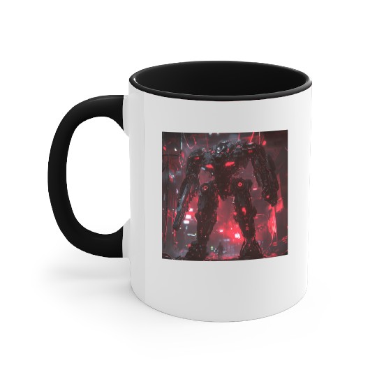 Crimson Labyrinth Mech Accent Mugs
