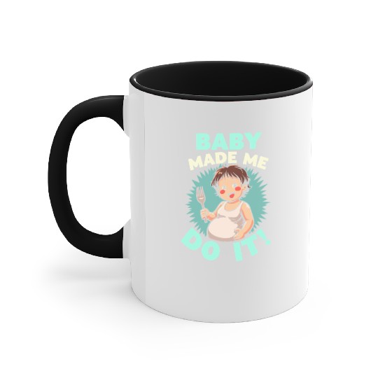 Pregnancy Cravings Funny Maternity Food Baby Bump Accent Mugs